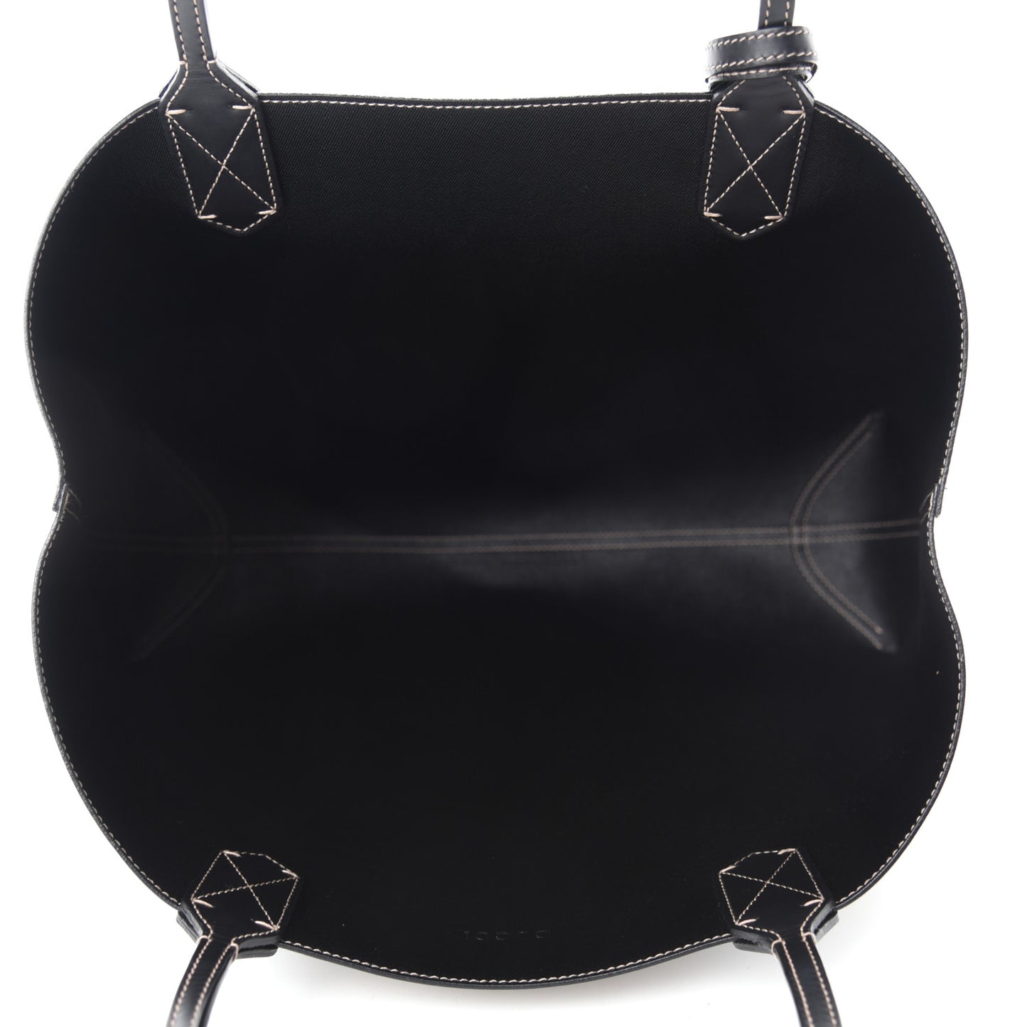 Calfskin GG Supreme Monogram Medium Reversible Tote Black