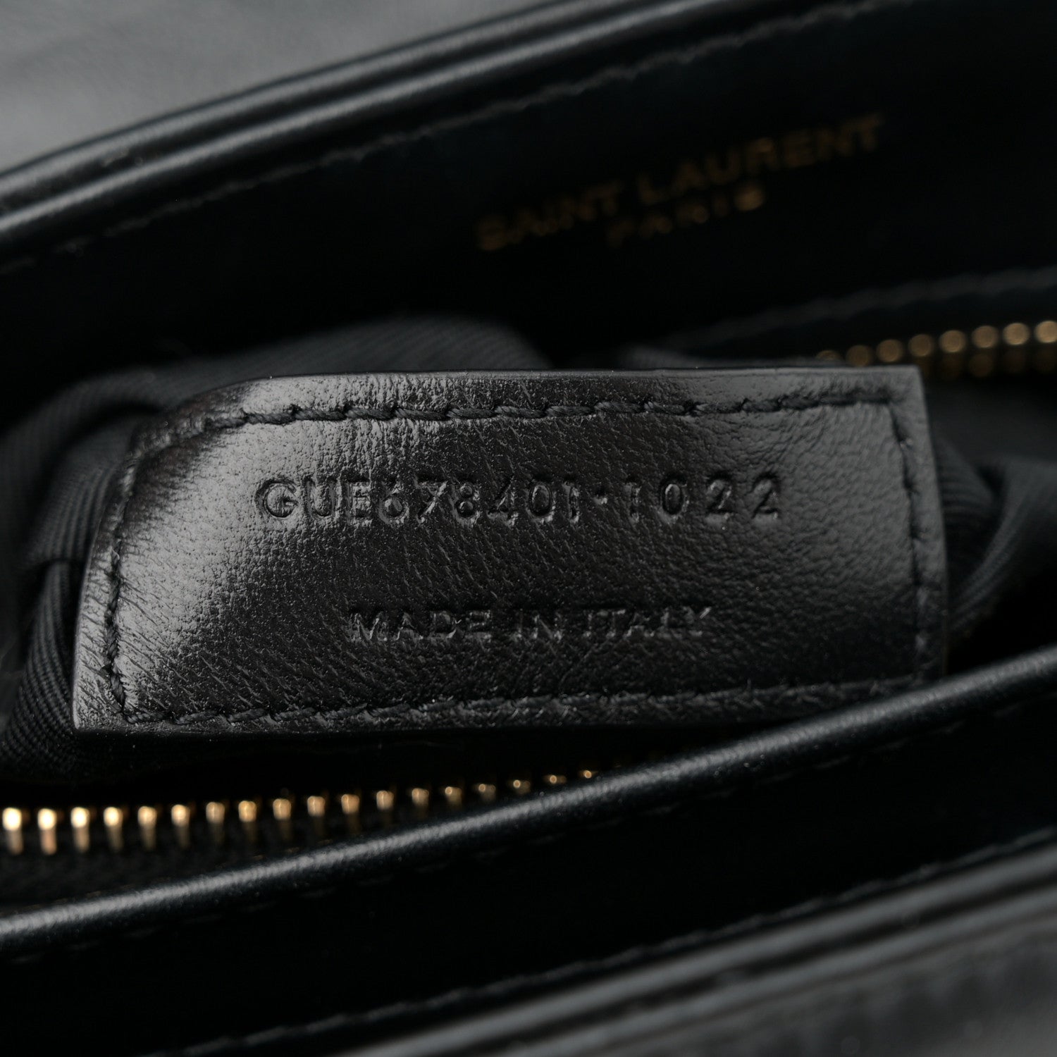 Saint Laurent Calfskin Y Quilted Monogram Toy Loulou Crossbody Bag Black 7 of 11