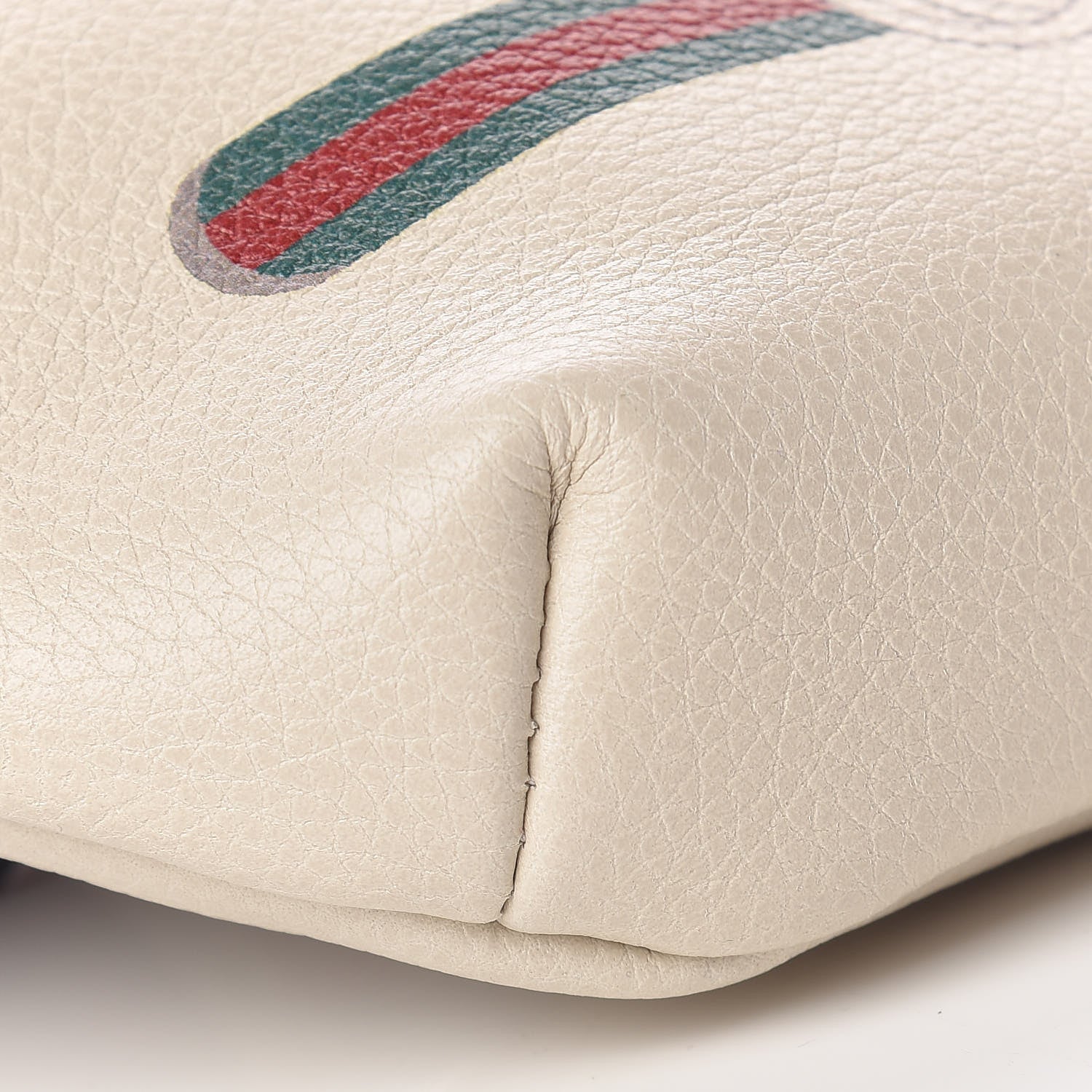 Gucci Grained Calfskin Small Logo Belt Bag White 9 of 10