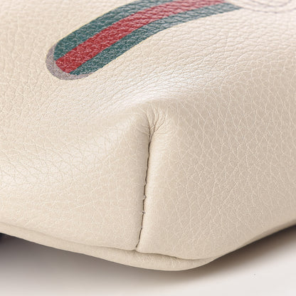 Gucci Grained Calfskin Small Logo Belt Bag White 9 of 10