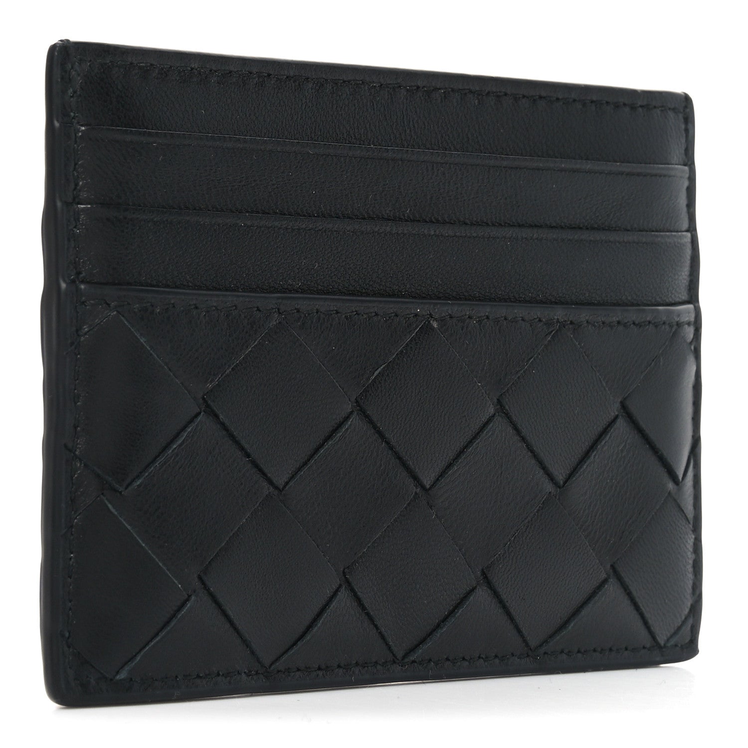Bottega Veneta Nappa Intrecciato Card Case Black 3 of 8