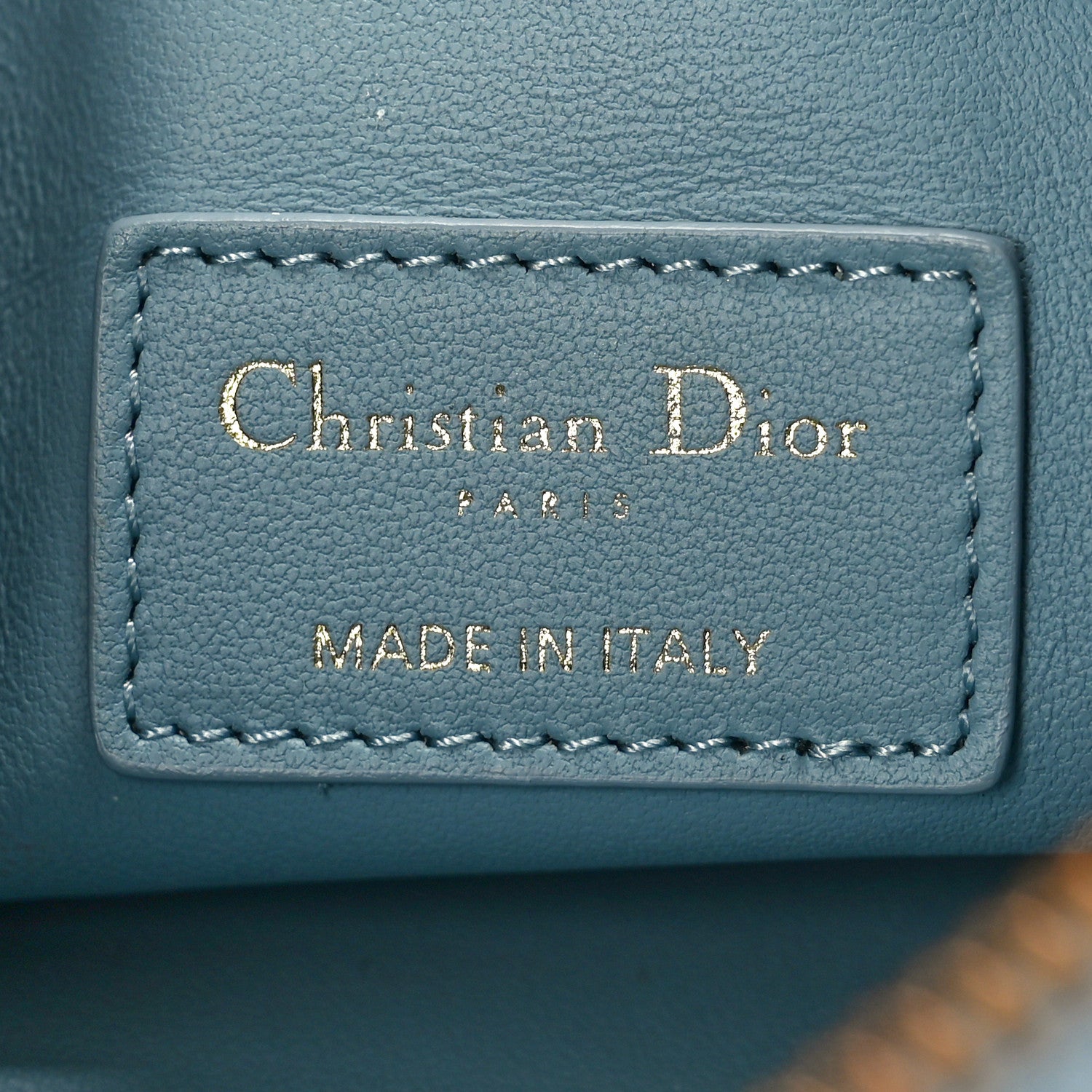 Christian Dior Calfskin Macrocannage Medium Diortravel Nomad Pouch Bracing Blue 6 of 9
