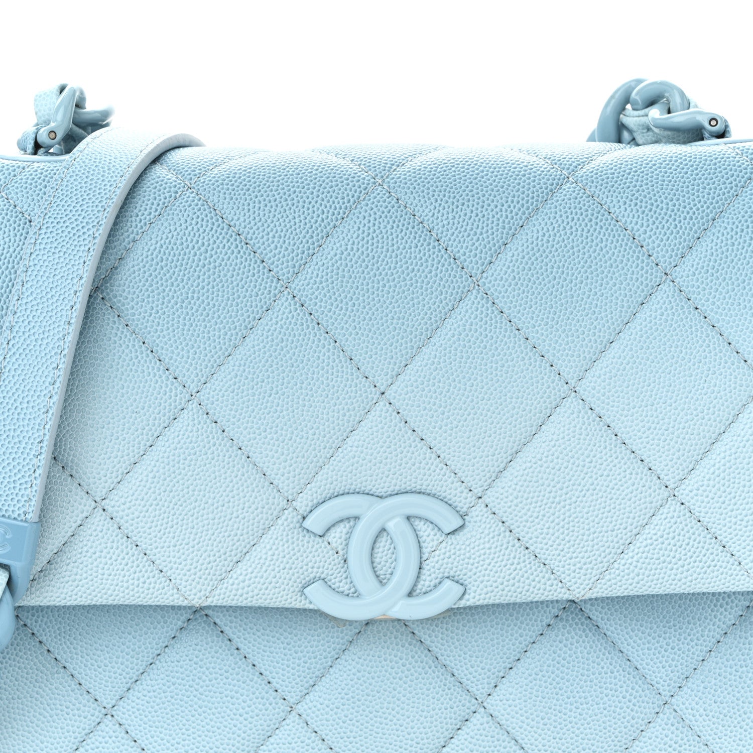 Chanel Shaded Caviar Quilted My Everything Flap Light Blue 8 of 11