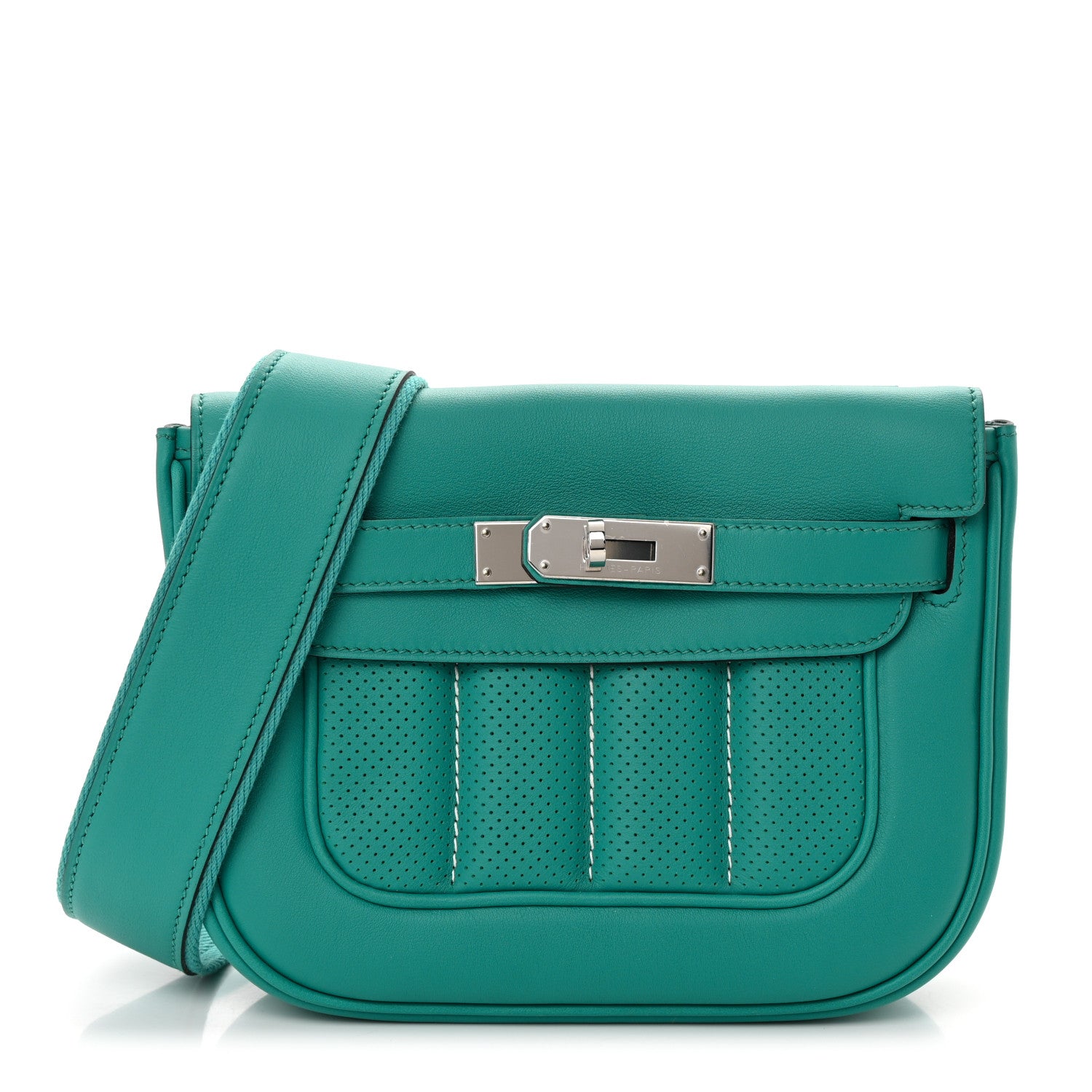 Hermes Swift Mini Sac Berline Bleu Paon 1 of 12