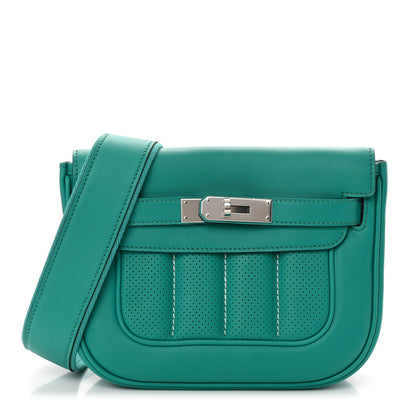 Hermes Swift Mini Sac Berline Bleu Paon 1 of 12