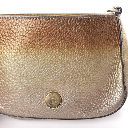 Gucci Metallic Pebbled Calfskin Small Soho Flap Crossbody Gold Ombre 12 of 20