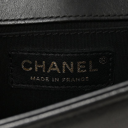 Chanel Lambskin Quilted Small Boy Flap Black 11 of 19