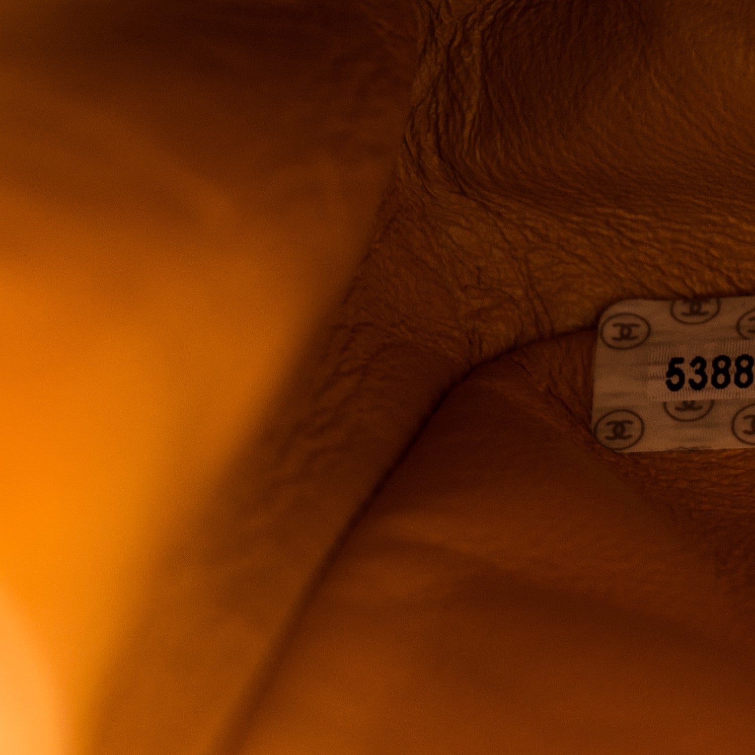 Chanel Lambskin Quilted Medium Bekko Chain Flap Mango 9 of 9