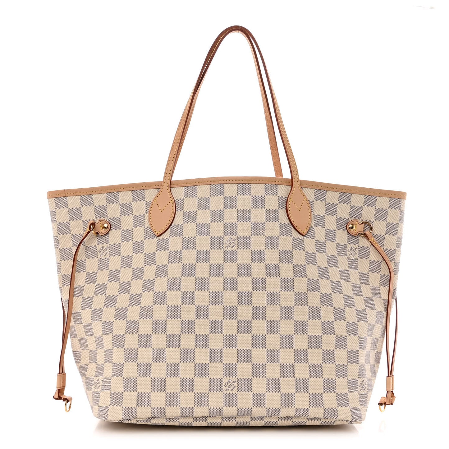 Damier Azur Neo Neverfull MM Rose Ballerine