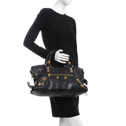 Balenciaga Agneau Giant 21 Gold Hardware Part Time Black 3 of 8