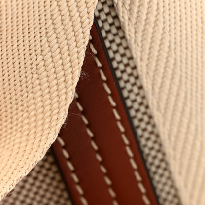 Chloe Cotton Calfskin Medium Woody Ribbon Tote White Brown 13 of 13