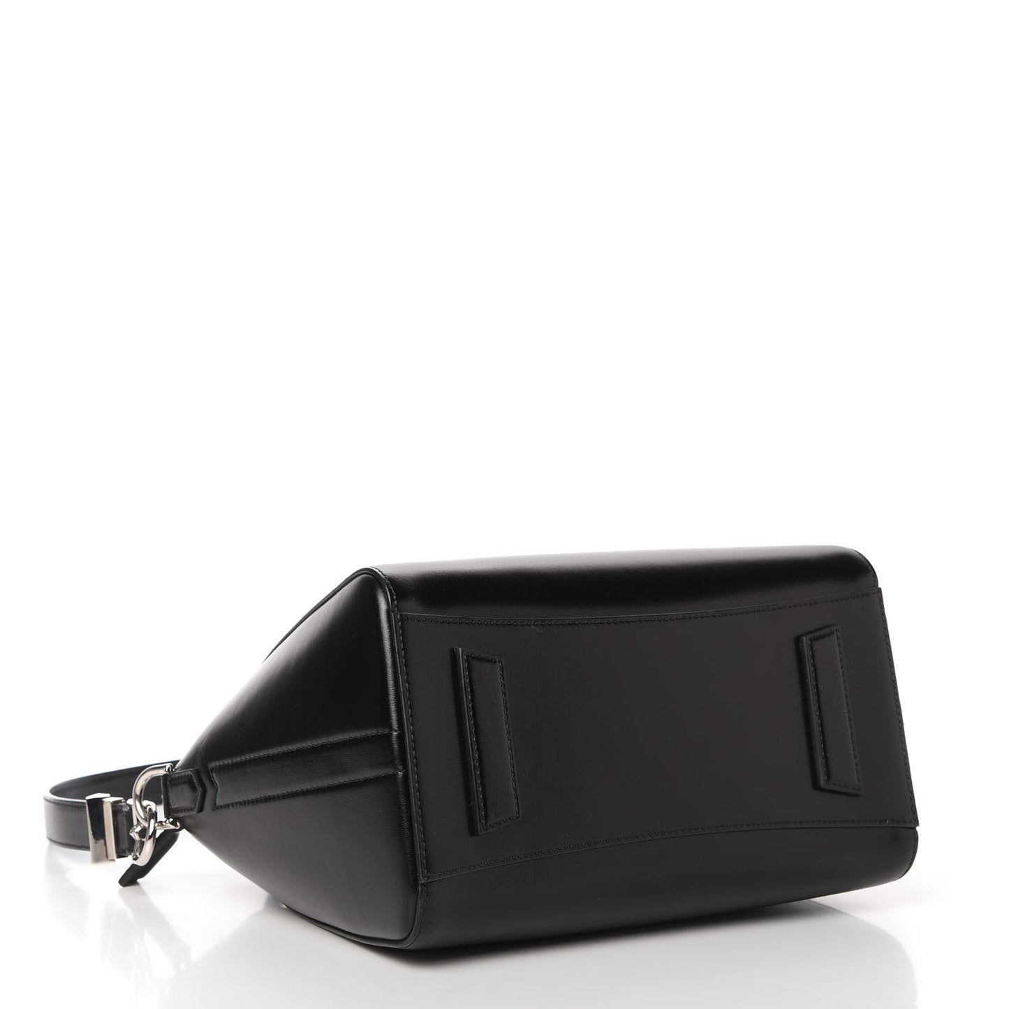 Shiny Lord Calfskin Small Antigona Black
