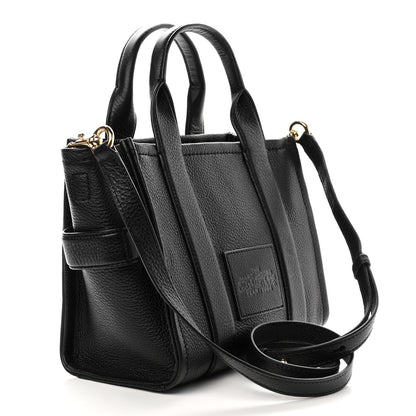 Marc Jacobs Grained Calfskin Small The Tote Bag Black 2 of 8
