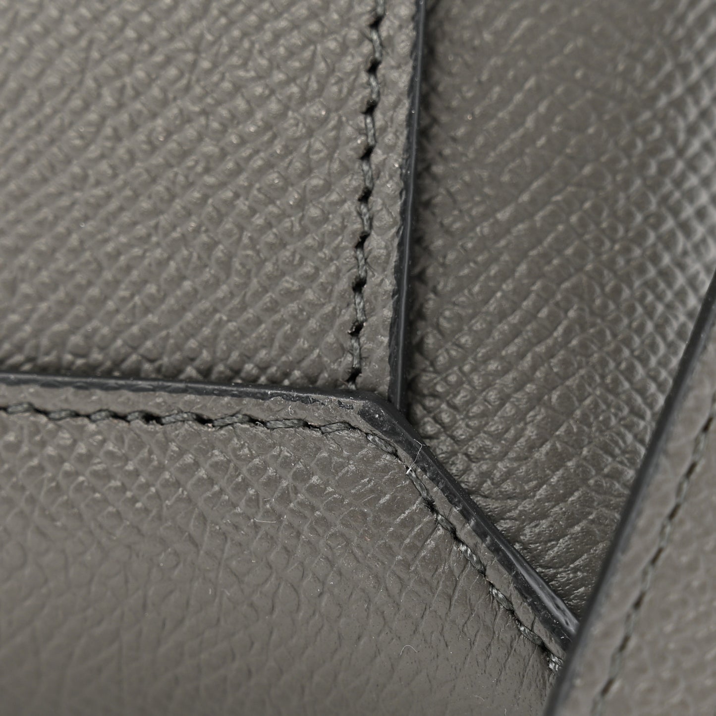 Grained Calfskin Nano Belt Bag Grey