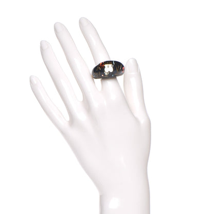 Louis Vuitton Resin Swarovski Crystal Inclusion Ring M Navy 6.5 2 of 4