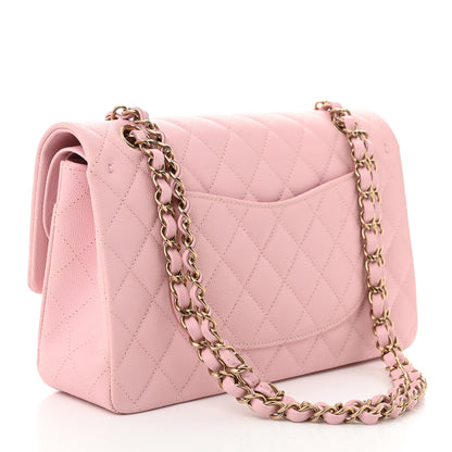 Chanel Caviar Quilted Medium Double Flap Light Pink 3 of 11