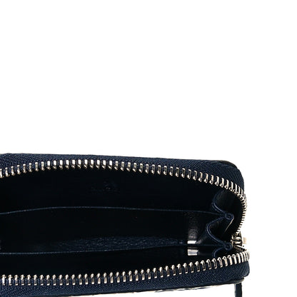 Gucci Crocodile Zip Around Card Case Dark Blue 4 of 7