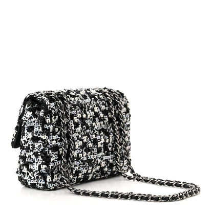 Chanel Sequin Lambskin Mini Flap Silver Black 3 of 10