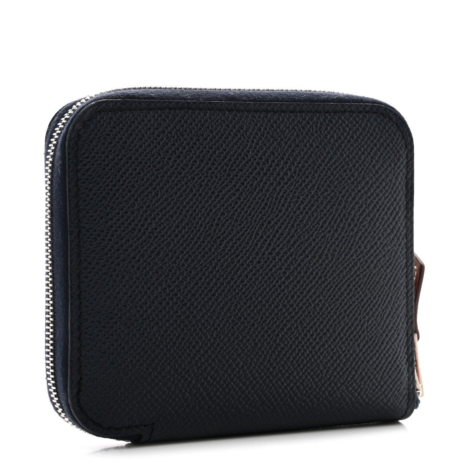 Hermes Epsom Silk'in Compact Wallet Bleu Indigo 3 of 7