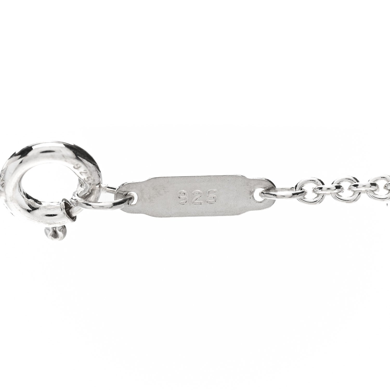 Tiffany Sterling Silver Heart Cutout Pendant Necklace 5 of 6