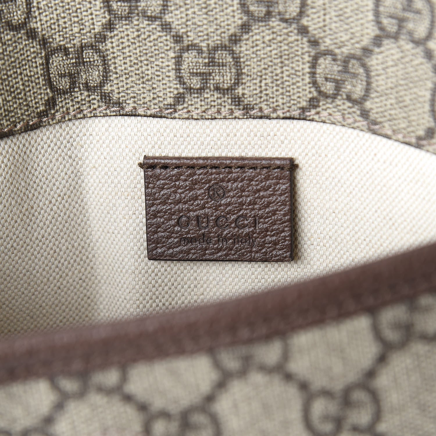 Gucci GG Supreme Monogram Neo Vintage Web Belt Bag Brown 8 of 10