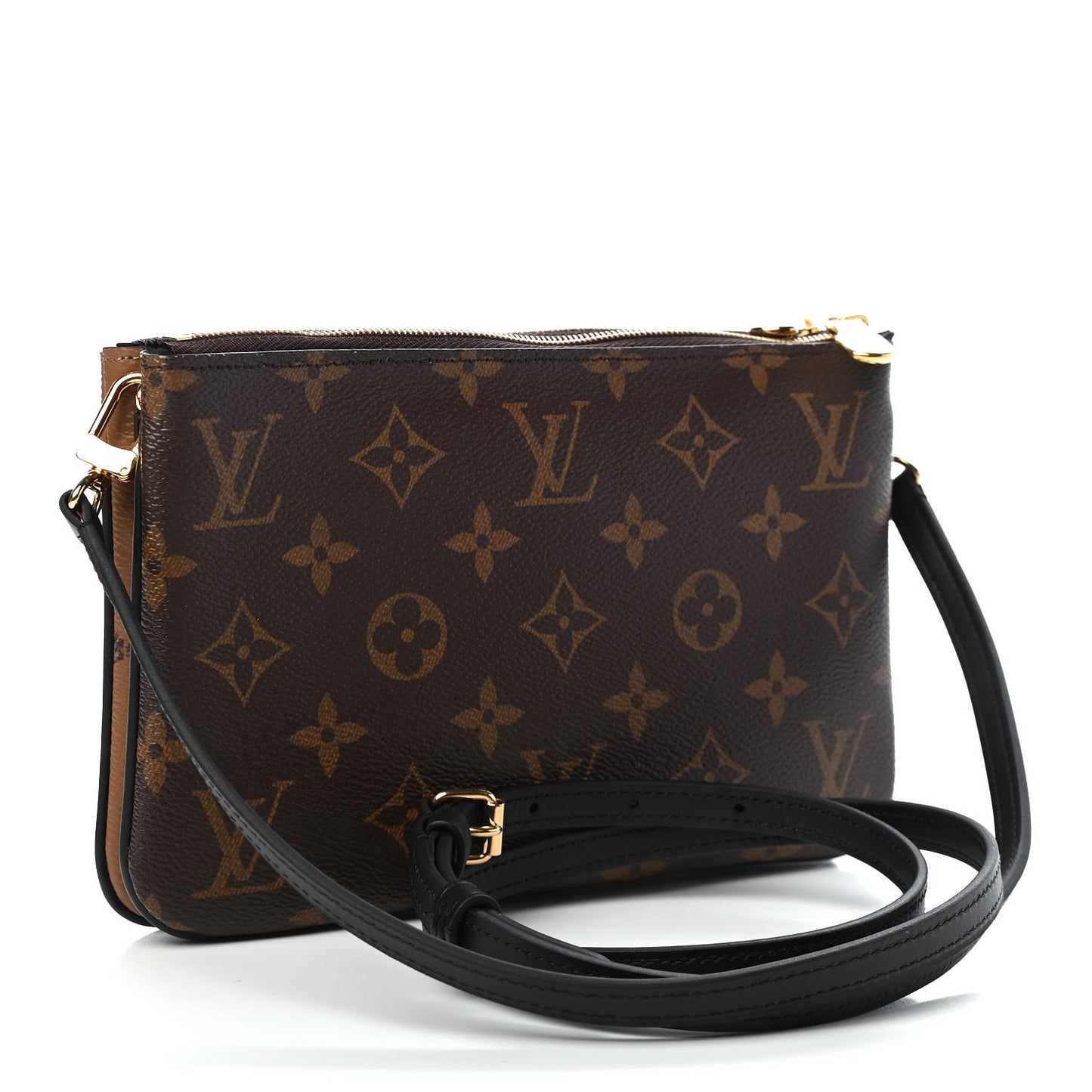 Reverse Monogram Giant Double Zip Pochette