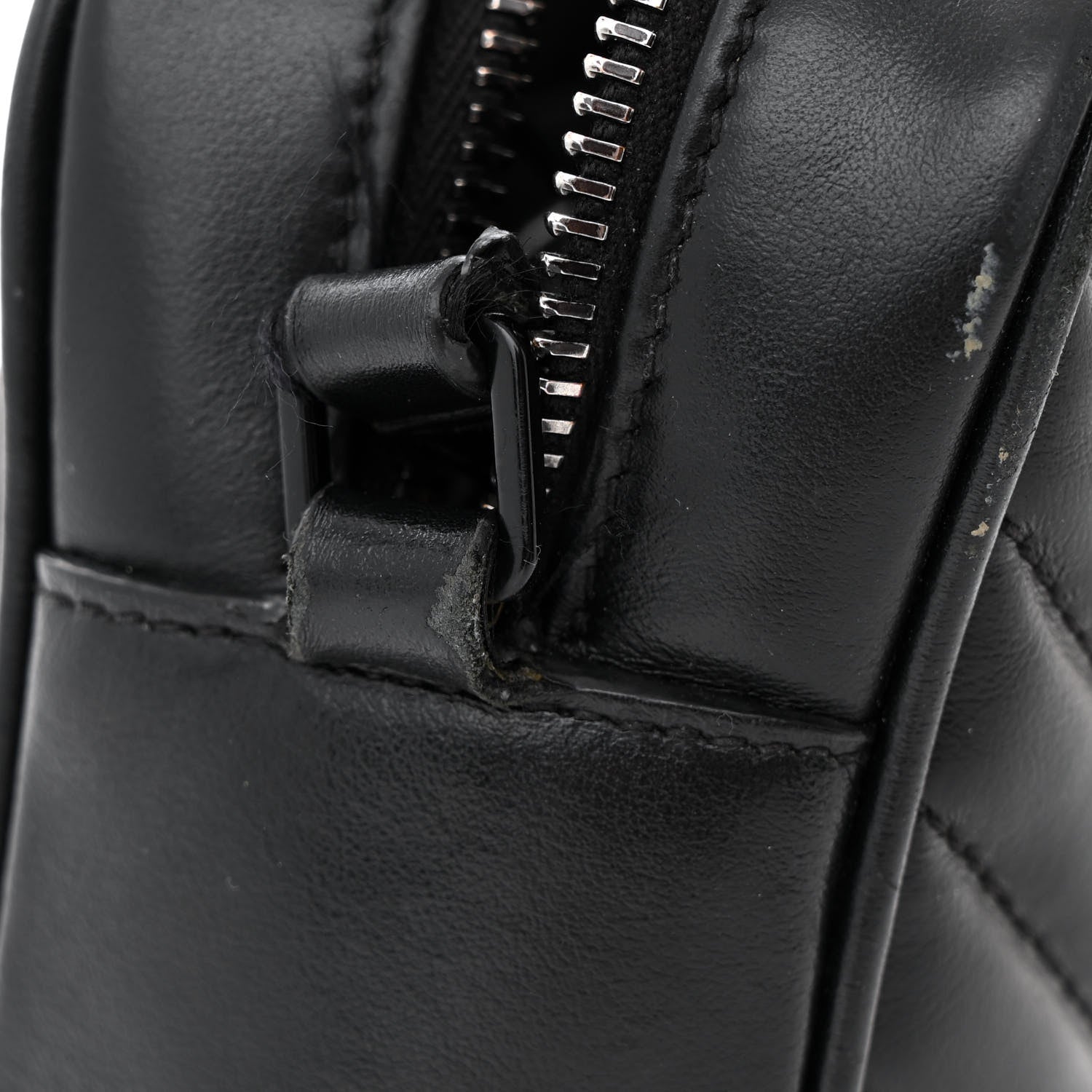 Saint Laurent Calfskin Matelasse Monogram Monochrome Lou Camera Bag Black 14 of 16