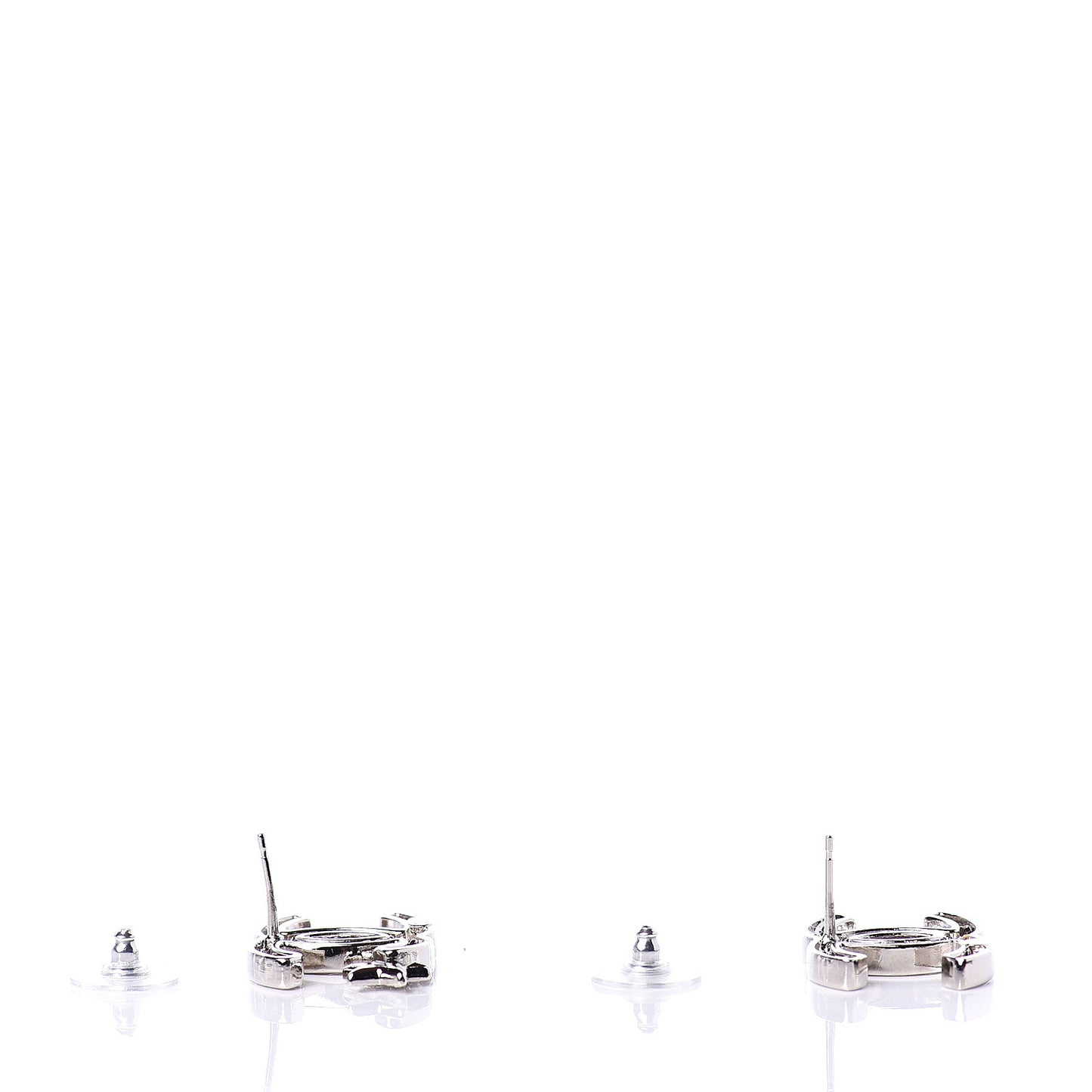 Crystal CC Starfall Earrings Silver