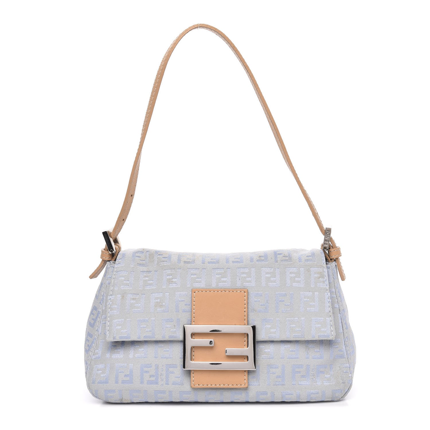 Fendi Zucchino Mini Mama Baguette Blue 1 of 11