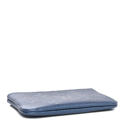 Louis Vuitton Metallic Empreinte Monogram Giant Key Pouch Navy Nacre 4 of 8