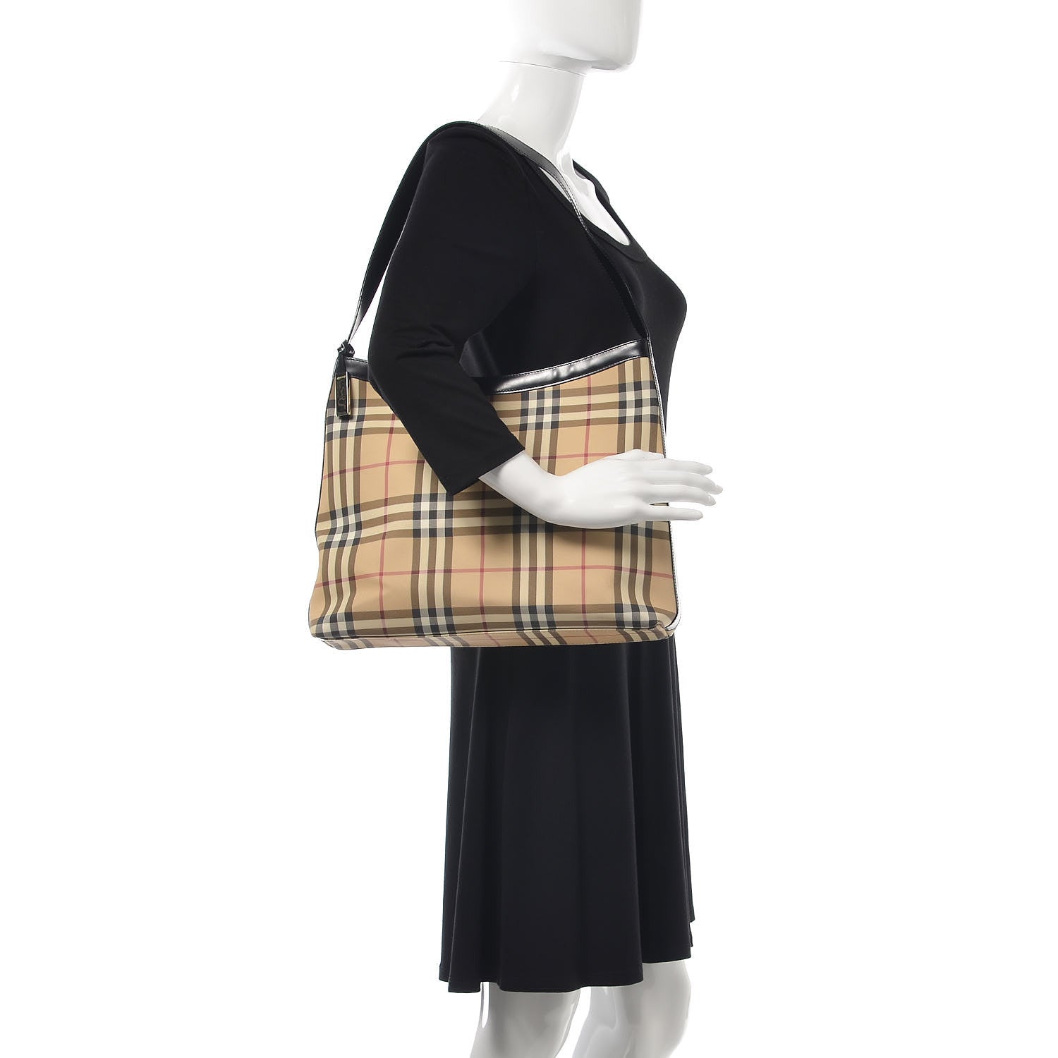 Burberry House Check Shoulder Bag Black 2 of 12