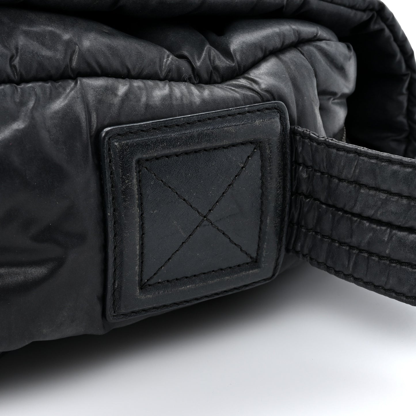 Nylon Small Coco Cocoon Messenger Bag Black