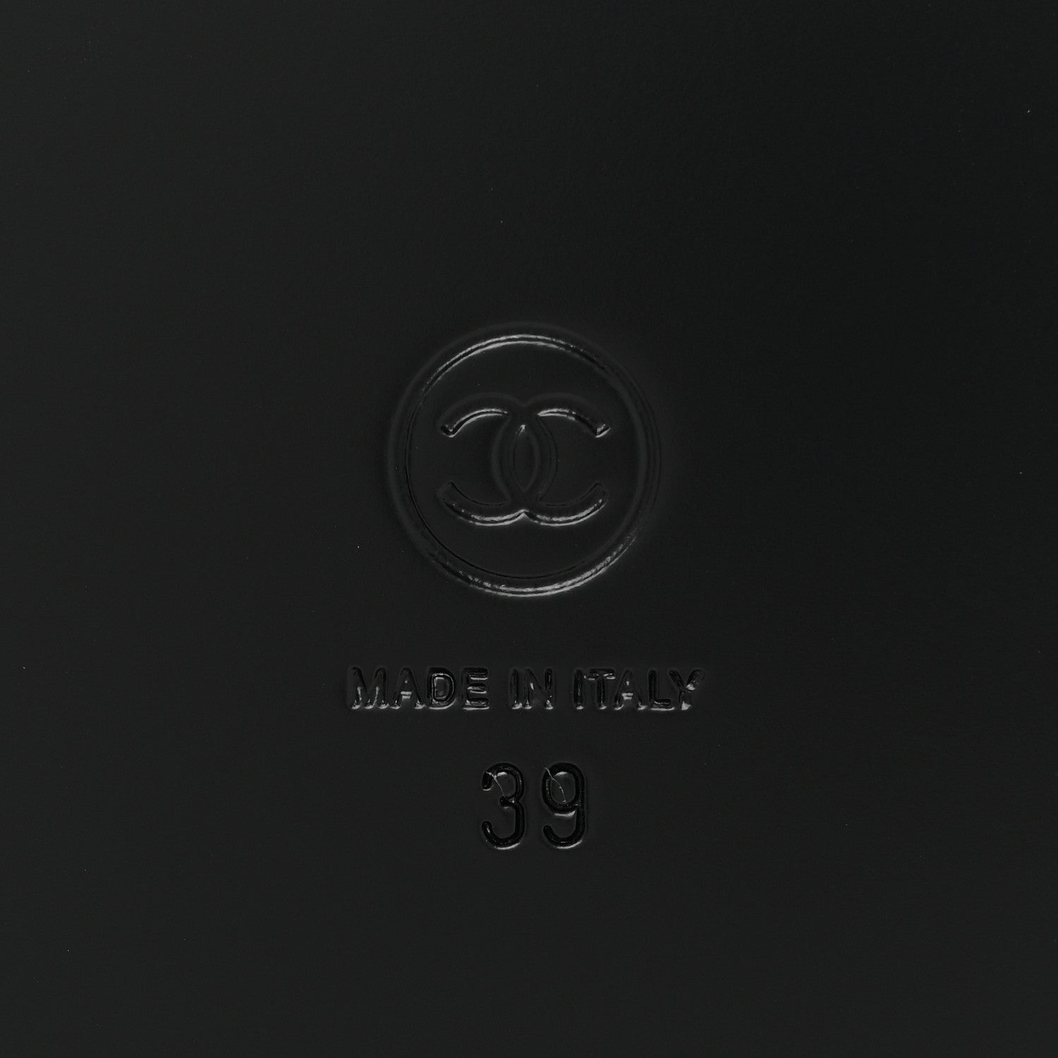 Chanel Grained Calfskin Velcro Dad Sandals 39 Black 6 of 9