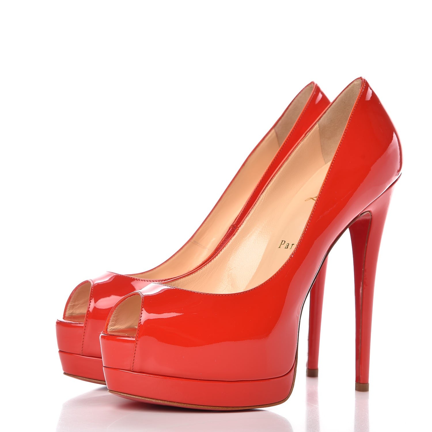 Christian Louboutin Patent Palais Royal 140 Pumps 38 Corazon 3 of 10