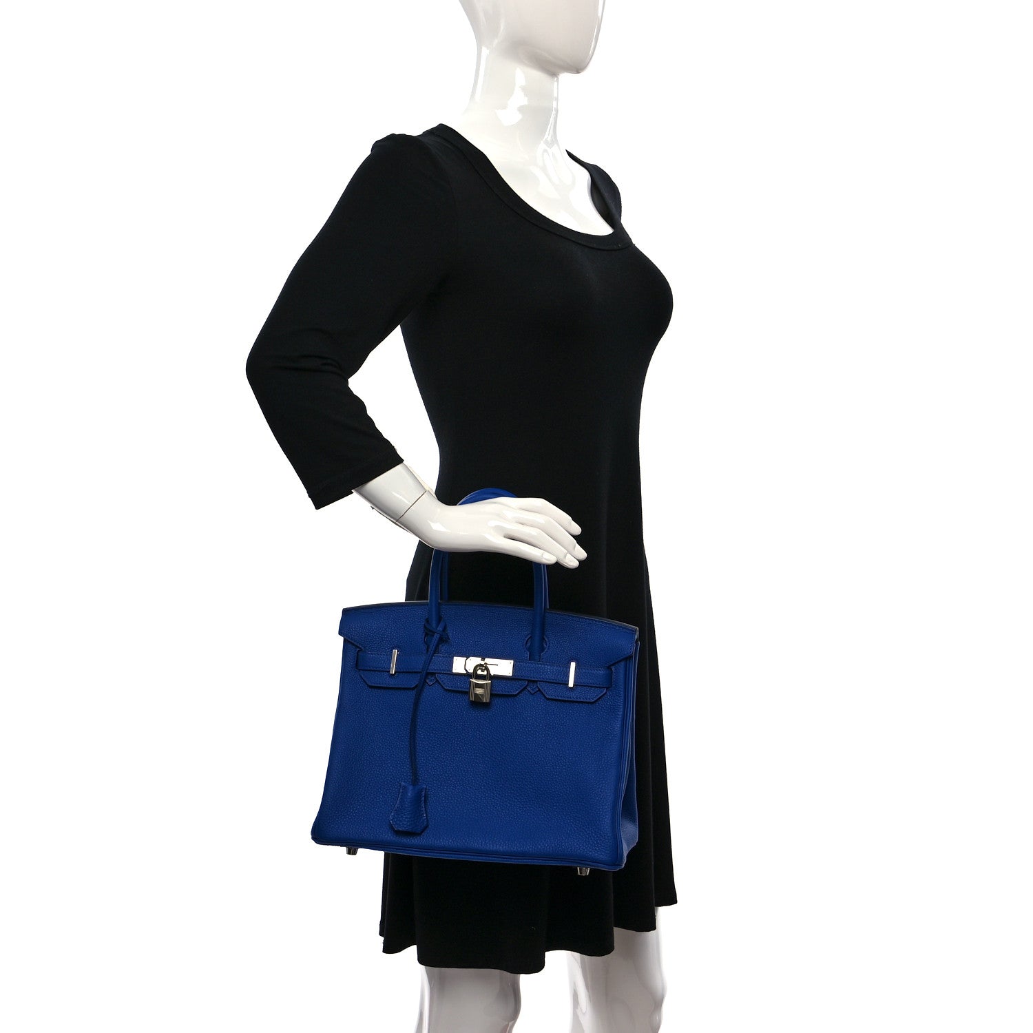 Hermes Togo Birkin 30 Bleu Royal 2 of 9
