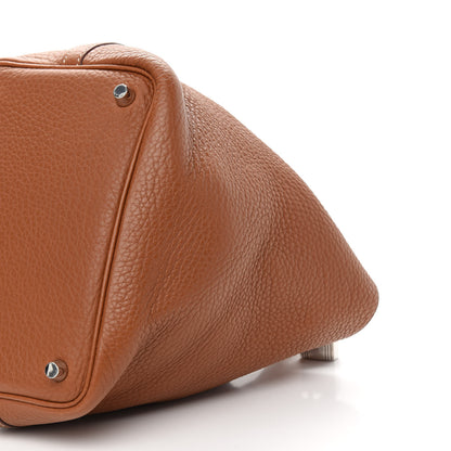 Hermes Taurillon Clemence Picotin Lock 18 PM Gold 9 of 9