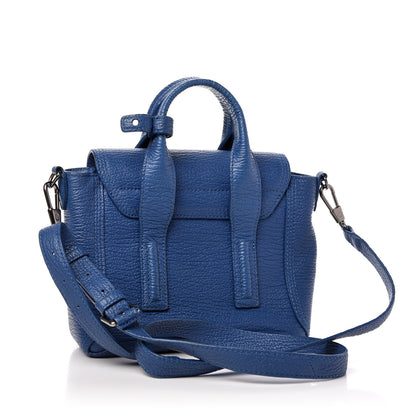 3.1 Phillip Lim Textured Calfskin Mini Pashli Satchel Cobalt 3 of 12