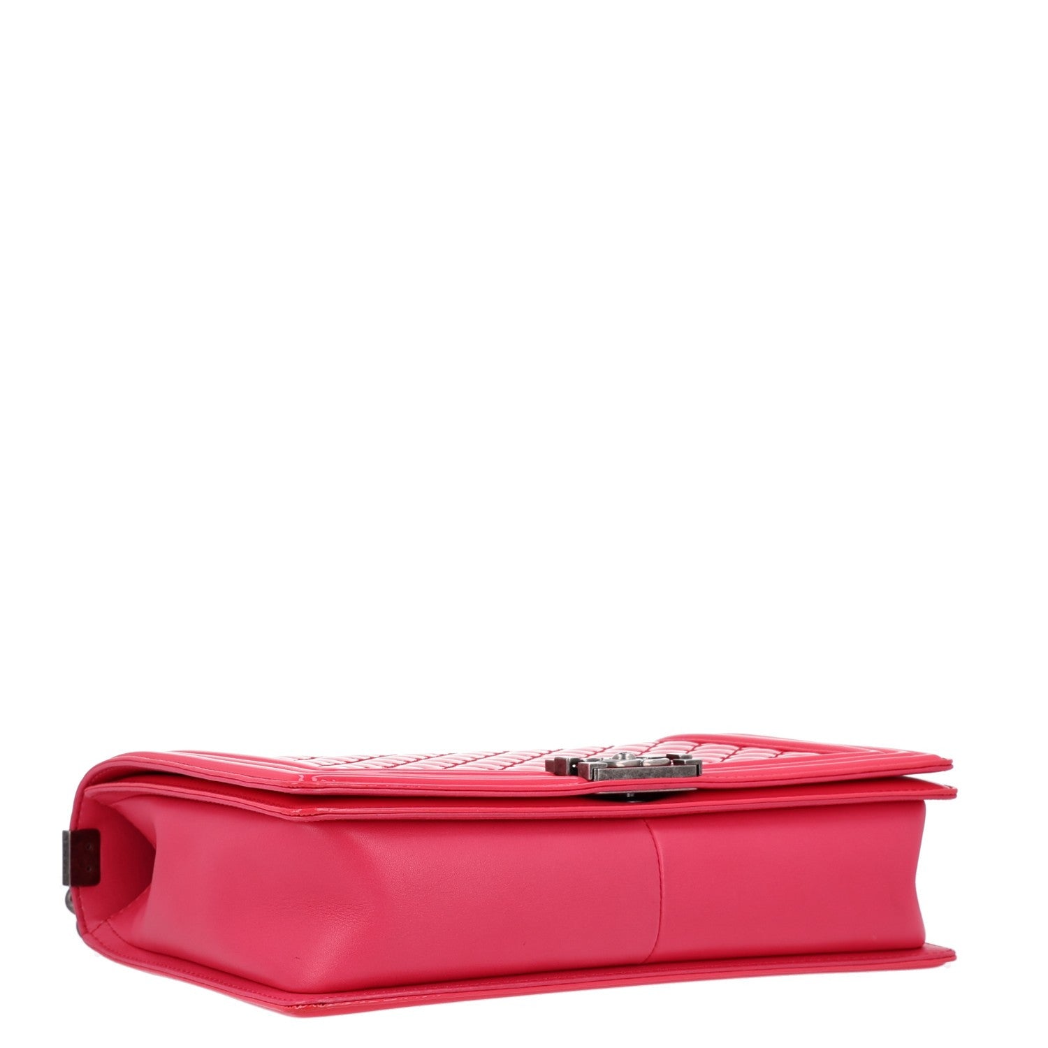 Chanel Patent Quilted Large Boy Flap Pink 4 of 10