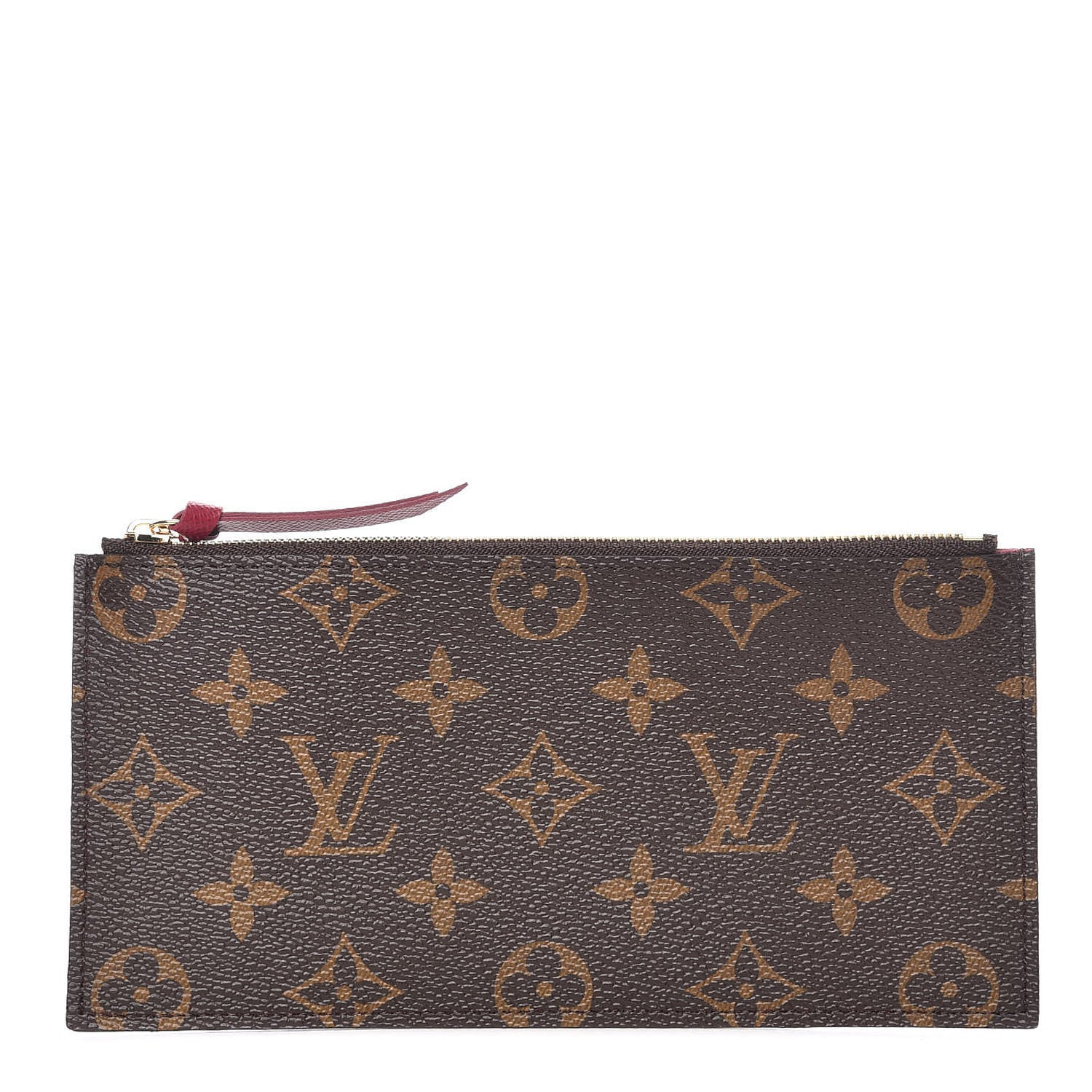 Louis Vuitton Monogram Felicie Chain Wallet Zippered Insert Fuchsia 1 of 7