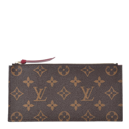 Louis Vuitton Monogram Felicie Chain Wallet Zippered Insert Fuchsia 1 of 7