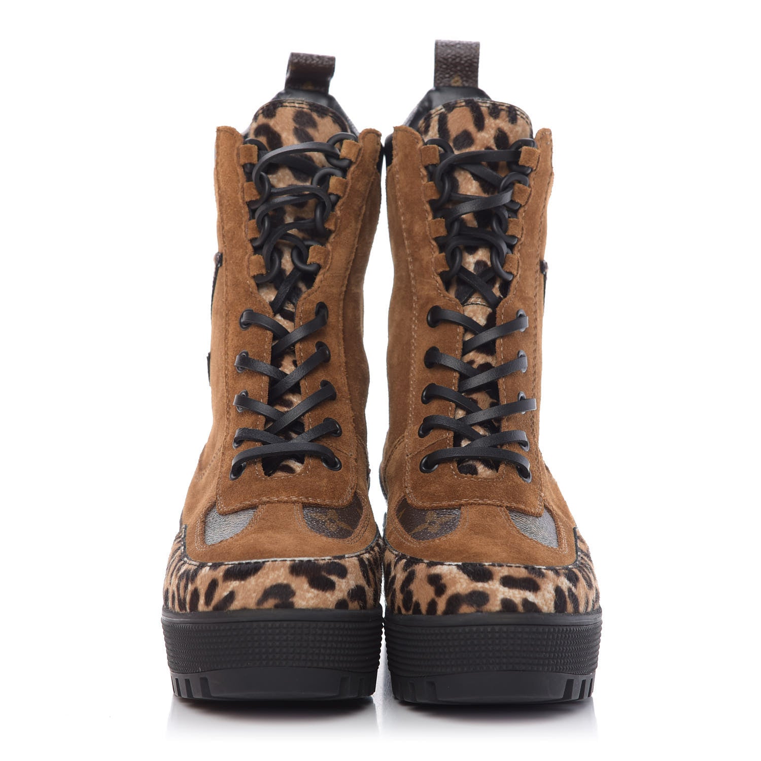 Louis Vuitton Suede Calfskin Monogram Laureate Platform Desert Boots 36.5 Cognac 2 of 10