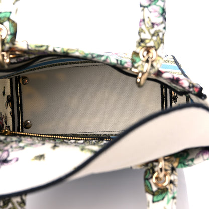 Christian Dior Canvas D-Constellation Embroidered Medium Lady D-Lite Latte Multicolor 5 of 8