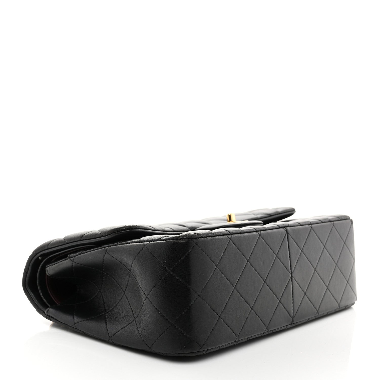 Chanel Lambskin Quilted Jumbo Double Flap Black 4 of 11