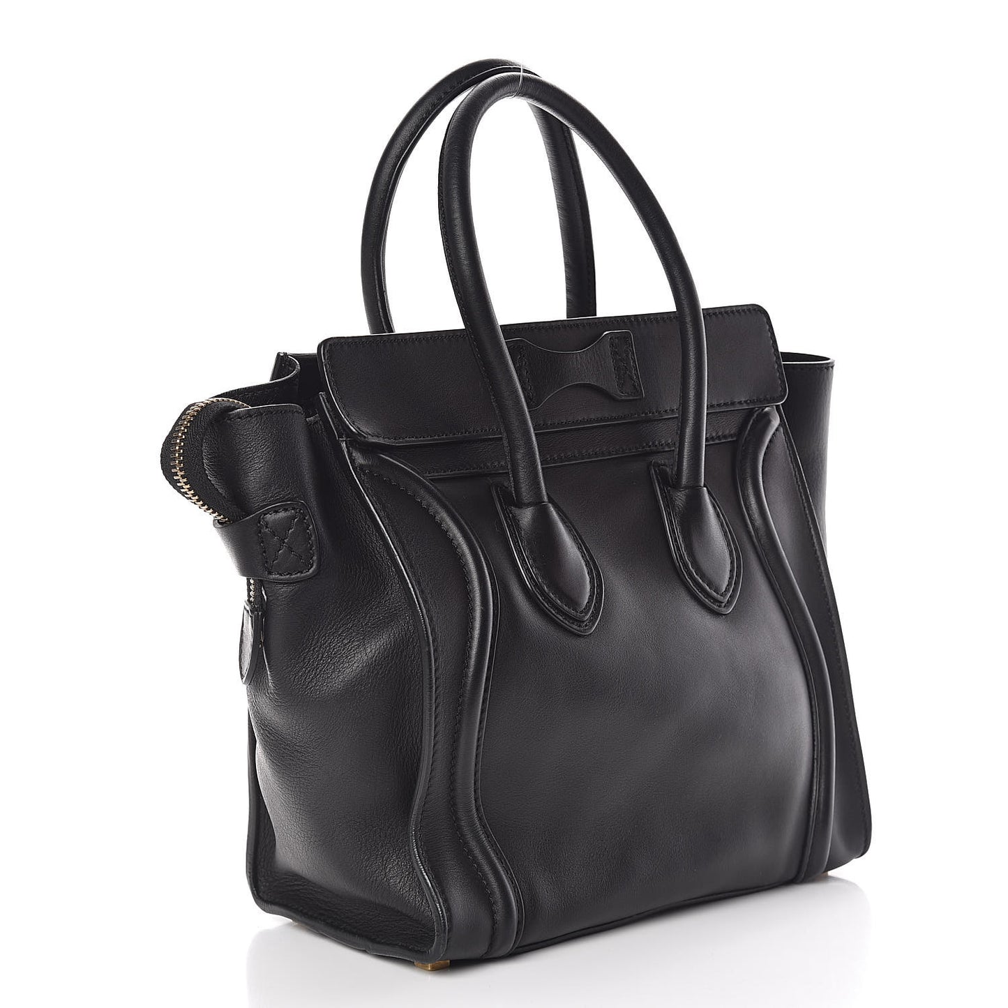 Smooth Calfskin Micro Luggage Black