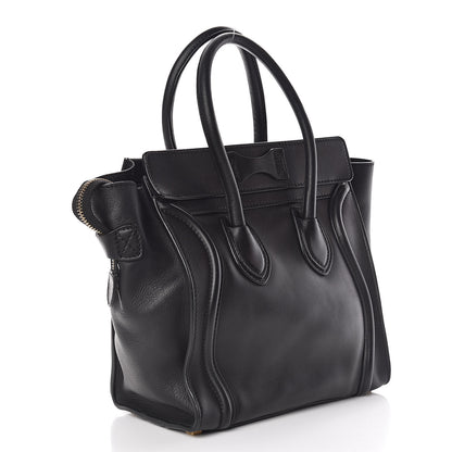 Celine Smooth Calfskin Micro Luggage Black 3 of 17