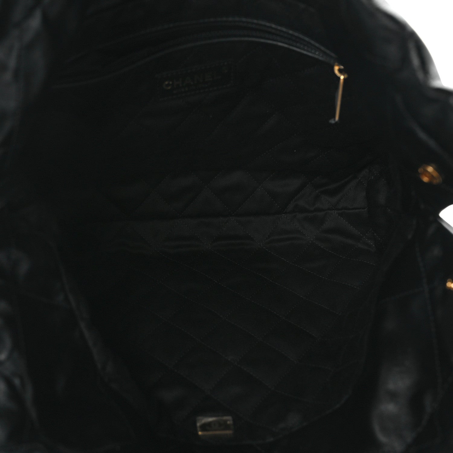 Chanel Shiny Calfskin Quilted Small Chanel 22 Black 6 of 14