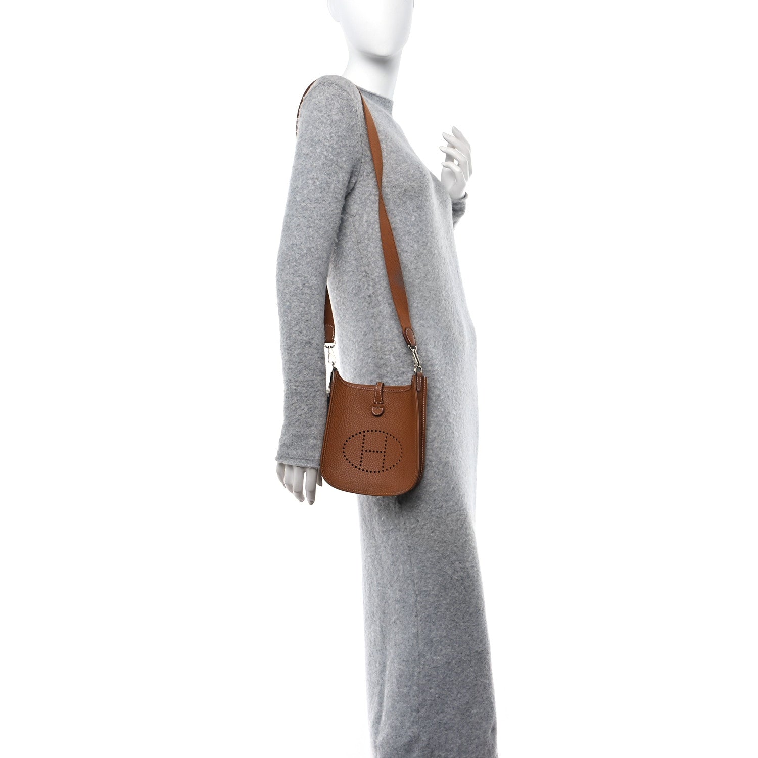 Hermes Taurillon Clemence Evelyne TPM Gold 2 of 11