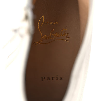 Christian Louboutin Smooth Calfskin Suzi Folk 85 Ankle Boots 38 White 9 of 11