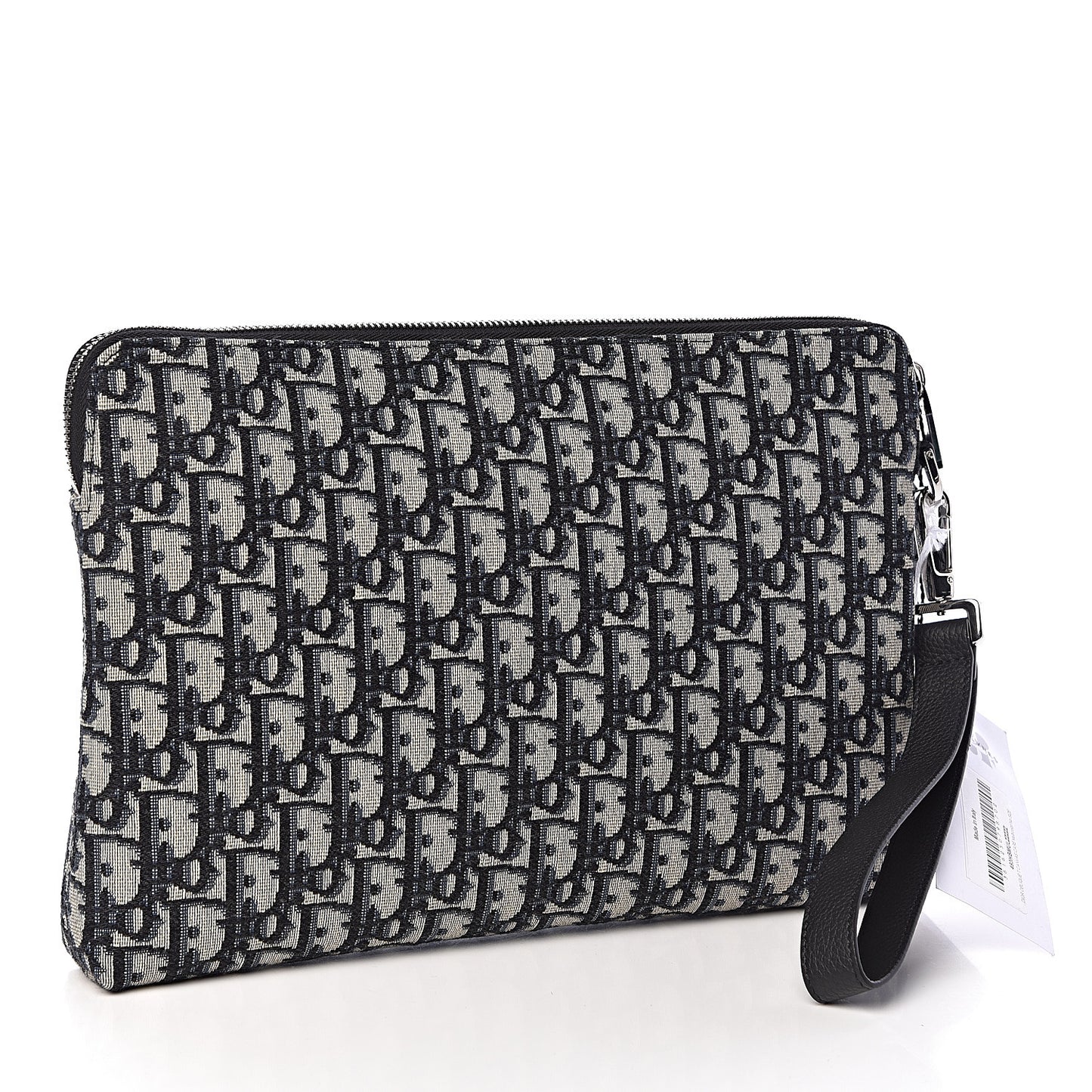Oblique Pouch Clutch Blue