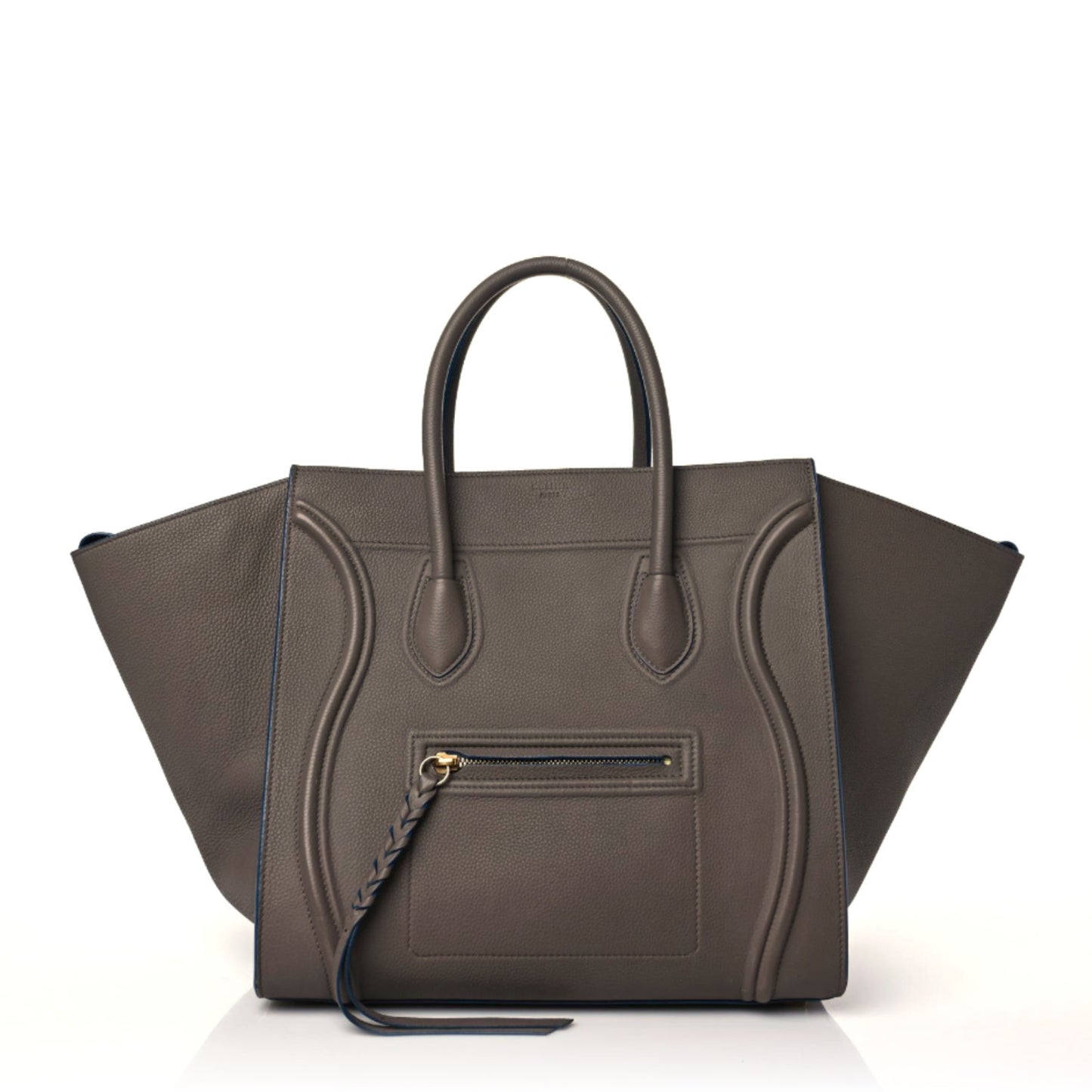 Baby Grained Calfskin Medium Phantom Luggage Taupe